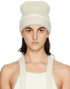 Jacquemus Le Bonnet Neve Plush Beanie In 110 Off-white