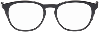 Givenchy Black Oval Glasses In Shiny Black