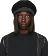 Sacai Baker-boy Beret Cap In 001 Black
