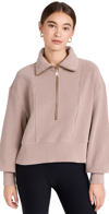 Varley Ramona 2.0 Half-zip Top In Taupe Sand