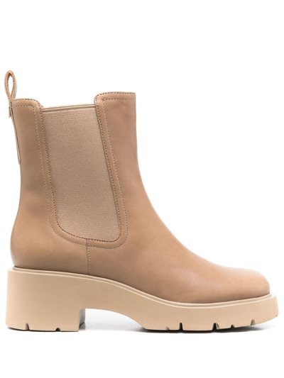 Camper Elasticated Side-panel Boots In Neutrals