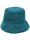 OFF-WHITE EMBROIDERED LOGO BUCKET HAT