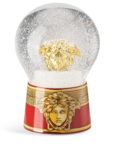 Versace Medusa Amplified Snow Globe In Red