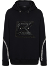 BALMAIN EMBELLISHED PULLOVER SWEATSHIRT