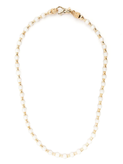 Emanuele Bicocchi Pearl-embellished Necklace In White