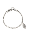 EMANUELE BICOCCHI LEAF-DETAIL CHAIN-LINK BRACELET