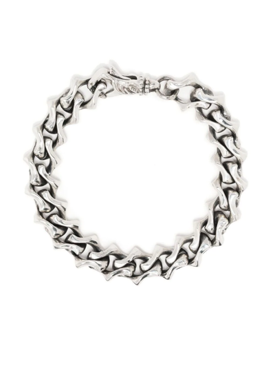 Emanuele Bicocchi Sharp Link Chain Bracelet In Silver