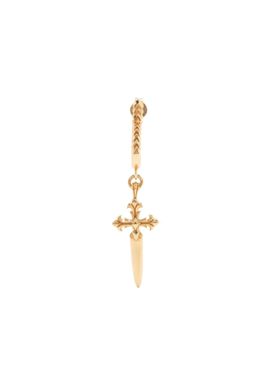 Emanuele Bicocchi Dagger Cross Earring In Gold