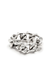 EMANUELE BICOCCHI SOFT SHARP LINK CHAIN RING