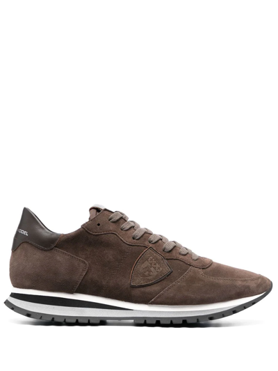 Philippe Model Paris Trpx Daim Iver Trainers In Brown