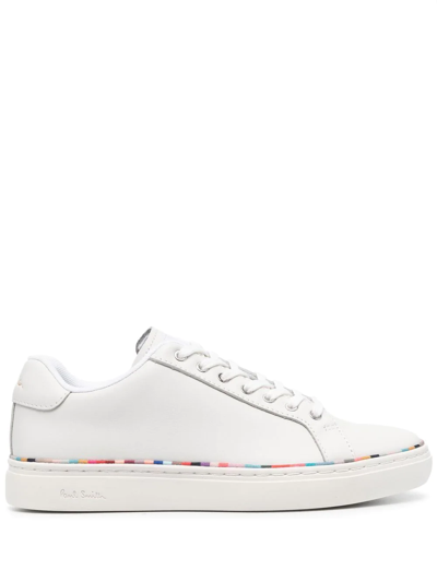 Paul Smith Contrasting-trim Detail Sneakers In White
