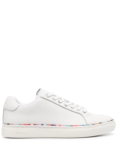 Paul Smith Women's White Leather 'dusky Swirl' Rand 'lapin' Trainers