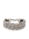 EMANUELE BICOCCHI FLAT BRAIDED-DESIGN BRACELET