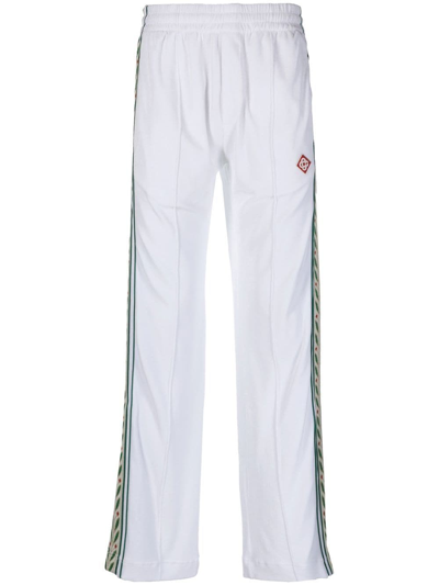 Casablanca Futuro Laurel Jersey Track Pants In White