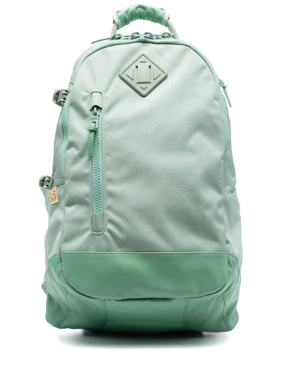 Visvim Leather-trimmed Cordura® Backpack In Green