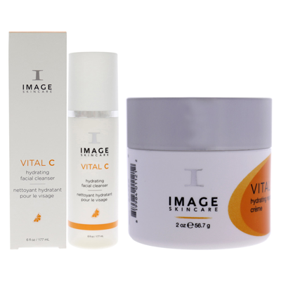 Image Vital C Hydrating Facial Cleanser And Vital C Hydrating Repair Creme Kit By  For Unisex - 2 Pc  In Purple