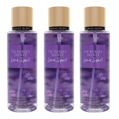 Victoria's Secret Love Spell By Victorias Secret For Women - 8.4 oz Fragrance Mist - Pack Of 3 In Purple