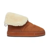 Chloé Maxie Genuine Shearling Bootie In Luminous Ochre