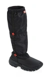 Hunter Women's Wanderer Insulated Tall Slouch Snow Boots In Black