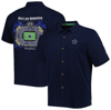 TOMMY BAHAMA TOMMY BAHAMA NAVY DALLAS COWBOYS TOP OF YOUR GAME CAMP BUTTON-UP SHIRT