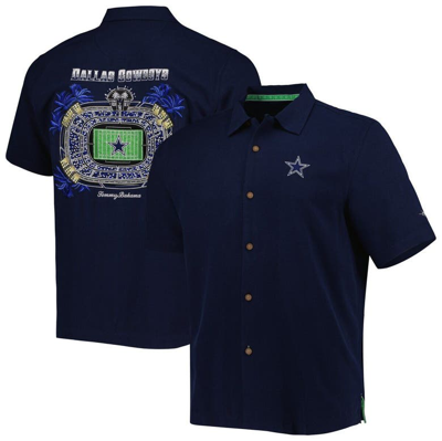 Tommy Bahama Navy Dallas Cowboys Top Of Your Game Camp Button-up Shirt