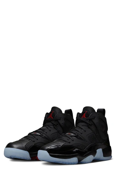 Jordan Nike Men's Jumpman Two Trey Shoes In Black/ University Red/ Black