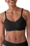 True & Co. True Body Lift Wireless Hook Back Triangle Bra In Black