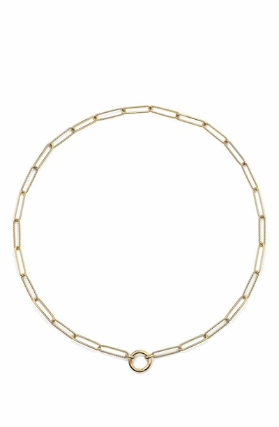 David Yurman Madison Elongated Chain Necklace In Gold