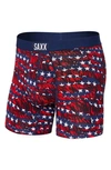 Saxx Vibe Super Soft Slim Fit Boxer Briefs In El Dorado/ Navy