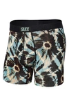 Saxx Vibe Super Soft Slim Fit Boxer Briefs In Earthy Tie Dye- Multi