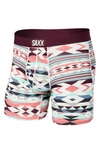 Saxx Vibe Super Soft Slim Fit Boxer Briefs In Park Lodge Geo- Multi