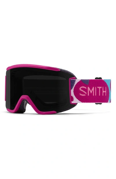 Smith Squad 180mm Chromapop™ Snow Goggles In Fuchsia Shapes / Black