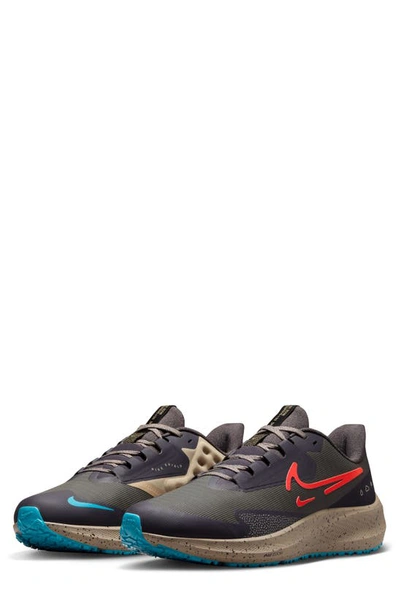 Nike Air Zoom Pegasus 39 Running Shoe In Medium Ash/ Bright Crimson