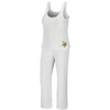 Wear By Erin Andrews Women's  Cream Minnesota Vikings Plus Size Cozy Scoop Neck Tank Top And Pants Se In Cream