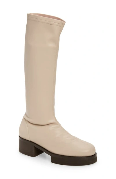 Frame Le Remi Knee High Boot In Beige