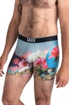 Saxx Volt Floral Print Boxer Briefs In Brand New Daye
