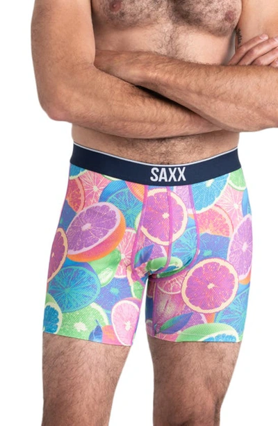 Saxx Volt Boxer Briefs In Solar Citrus