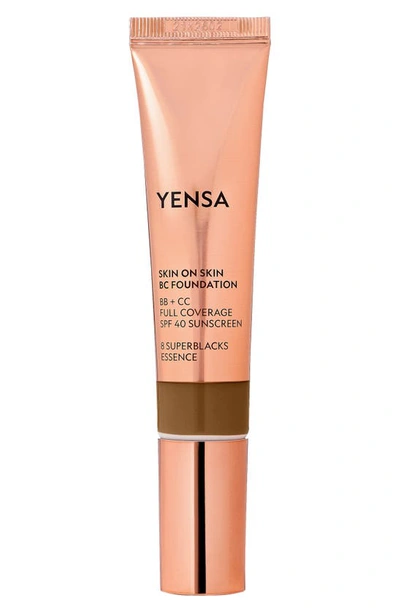 Yensa Skin On Skin Bc Foundation Bb + Cc Full Coverage Foundation Spf 40, 1 oz In Deep Cool