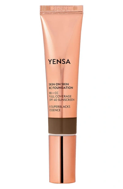 Yensa Skin On Skin Bc Foundation Bb + Cc Full Coverage Foundation Spf 40, 1 oz In Deep Neutral