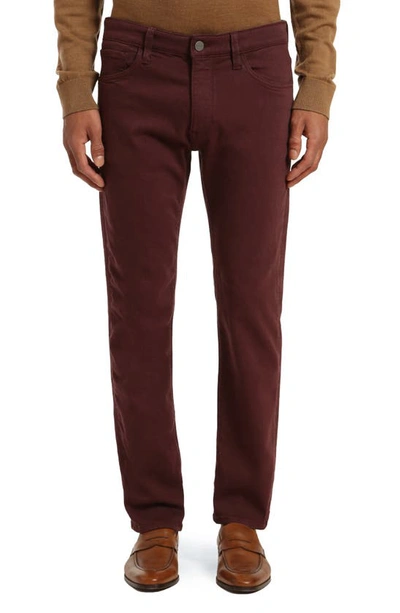 34 Heritage Courage Comfort Straight Leg Pants In Burgundy Comfort