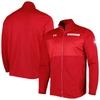 Under Armour Red Wisconsin Badgers Knit Warm-up Full-zip Jacket In Red