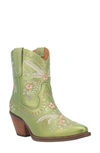 Dingo Primrose Western Boot In Green Metallic