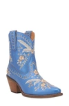 Dingo Primrose Western Boot In Blue Metallic