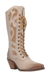 Dingo San Miguel Lace-up Western Boot In Sand
