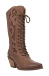 Dingo San Miguel Lace-up Western Boot In Tan