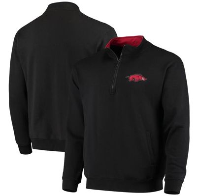 Colosseum Men's Black Arkansas Razorbacks Tortugas Logo Quarter-zip Jacket