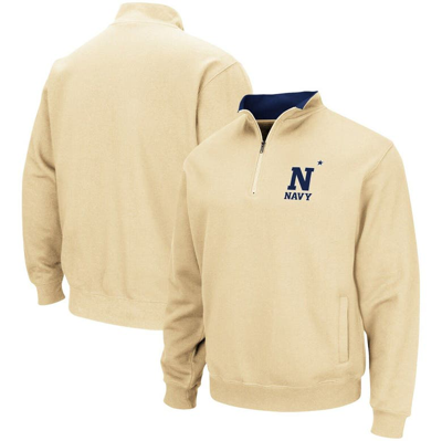 Colosseum Gold Navy Midshipmen Tortugas Team Logo Quarter-zip Jacket