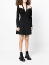 3.1 Phillip Lim Pointelle-trimmed Halter Mini Dress In Black