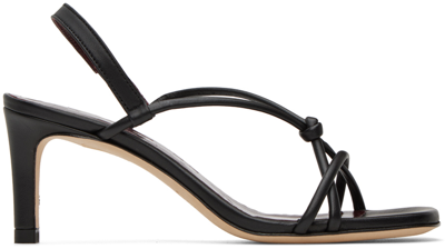 Staud Black Nicolette Heeled Sandals