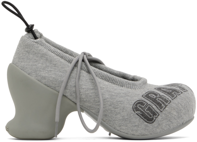 Grape Gray Hoodie Star Platform Heels In Grey | ModeSens
